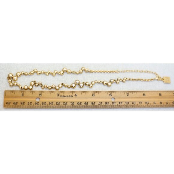 18 inch, Vintage Rhinestones Gold Tone Necklace by Anne Klein - i1 - Picture 3 of 3